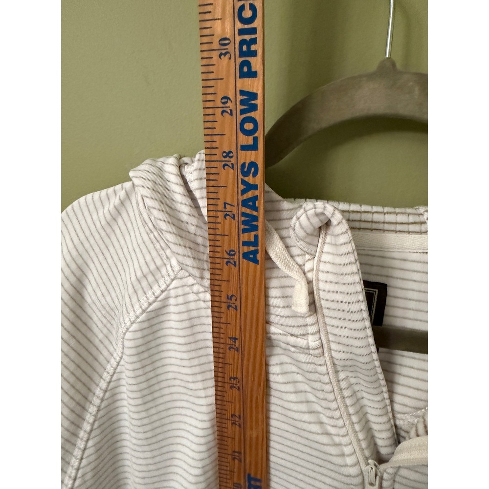 Drake Clothing Company Mens XL Striped Quarter Zip Hoodie Pullover Pockets - Picture 7 of 8